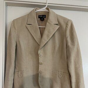 Style & Co ramie jacket size 6p preloved